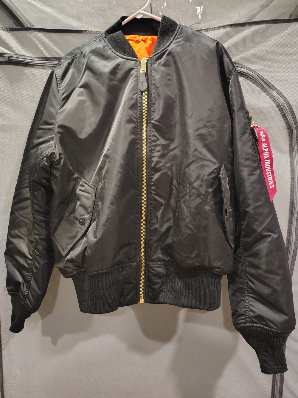 Alpha Industries Reversible Black Bomber Jacket